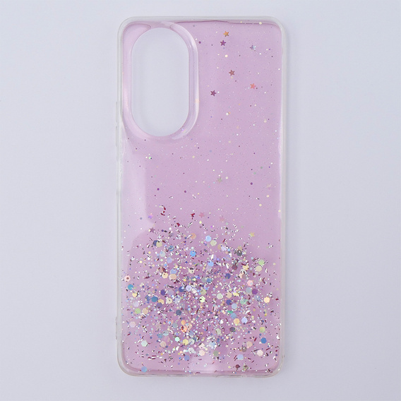 Чехол до Oppo A58 4G, Glittery, розовый