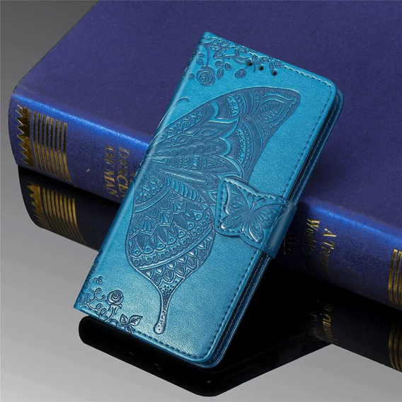 Чохол-книжка для Xiaomi Poco F6, Butterfly, м'яти