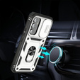 Чехол NOX Camera Slide Samsung Galaxy A54 5G, CamShield Slide, белый / черный