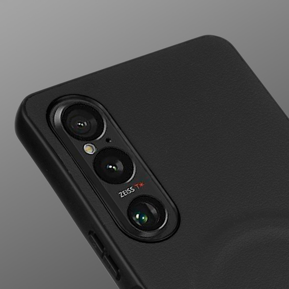 Чoхол до Sony Xperia 1 VI, Leather Hybrid MagSafe, чорний