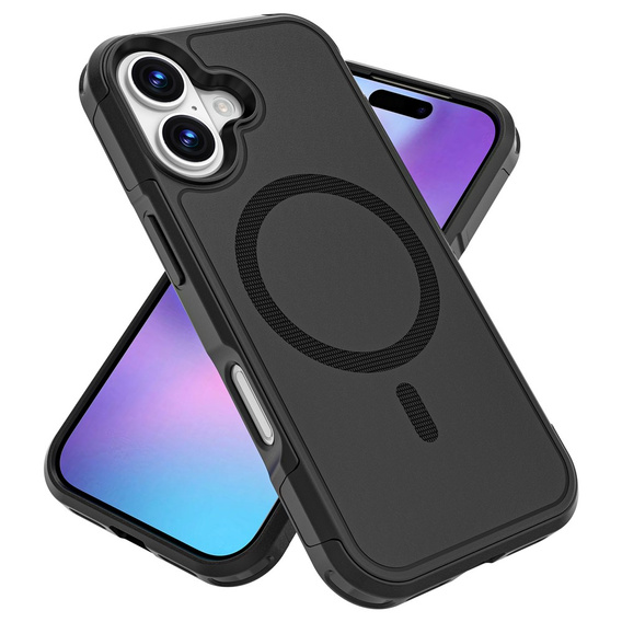 Чехол MagForce для iPhone 17, для MagSafe, бронированный, черный