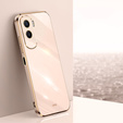 Чехол для Honor 90 Lite 5G, Glamour CamShield, розовый rose gold