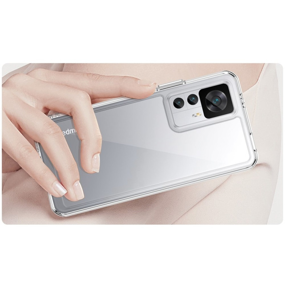 Чехол до Xiaomi 12T Pro 5G, Fusion Hybrid, прозрачный