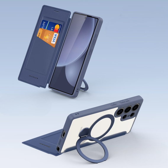 Чехол Dux Ducis до Samsung Galaxy S25 Ultra, Skin X Pro, MagSafe, темно-синий