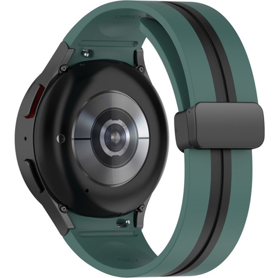 Силіконовий ремінець для Samsung Galaxy Watch 4 / 5 40/42/44/46/45MM PRO, Green / Black
