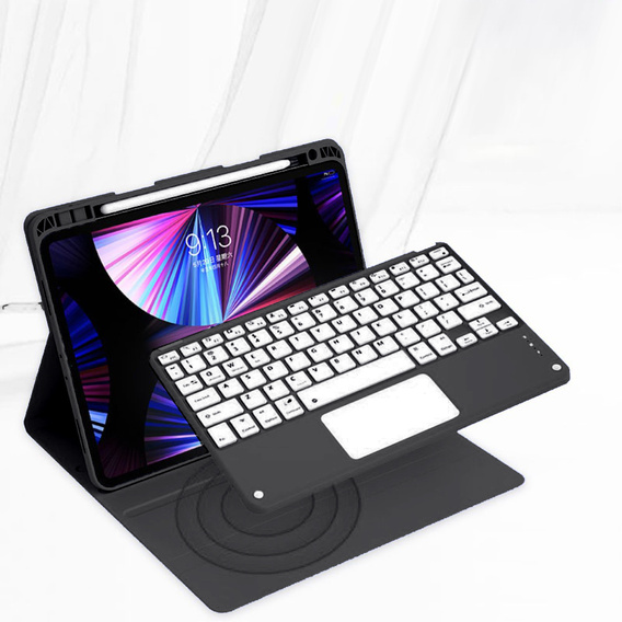 Чехол + клавиатура iPad Air 10.9 4 2020 / 5 2022, Touchpad, чёрный