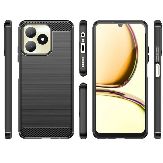 Чoхол до Realme Note 50, Carbon, чорний