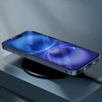 Магнитный чехол с двойным стеклом MagSafe для iPhone 16, синий