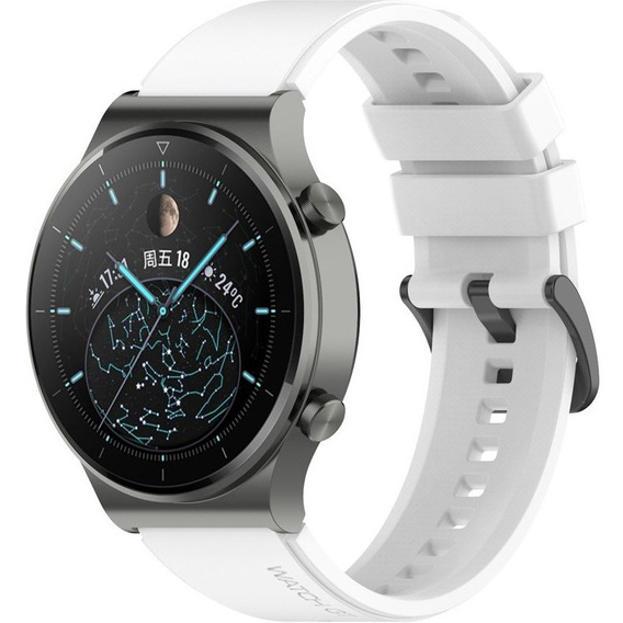 Силиконовый ремешок до Huawei Watch GT 2 Pro - White
