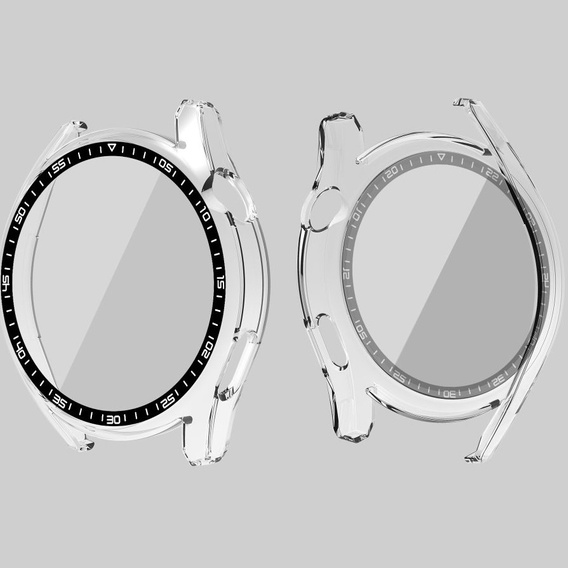 2в1 чохол та захисне скло для годинника Huawei Watch GT 3 46mm, прозорий