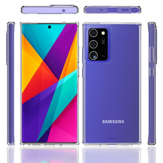 Чехол до Galaxy Note 20 Ultra, Fusion Hybrid, прозрачный