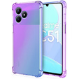 Чохол для Realme C51, Gradient Dropproof, Фіолетовий / синій