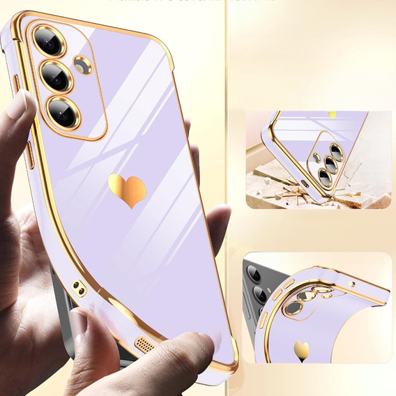 Чoхол до Samsung Galaxy S25 FE, Electro heart, фіолетовий