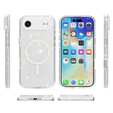 Чохол для iPhone Air, для MagSafe, з блискітками, прозорий