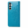 Откидной чехол для Samsung Galaxy M15 5G, Mandala, синий