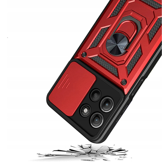 Чохол NOX Camera Slide Motorola Moto G15 / Motorola Moto G15 Power, CamShield Slide, червоний