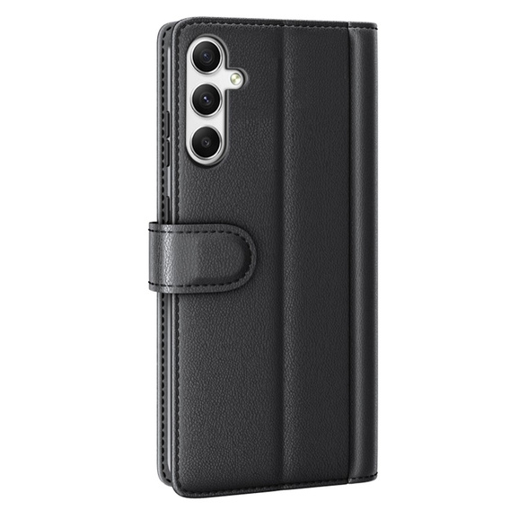 Флип-кейс для Samsung Galaxy A35 5G, Split Leather, чёрный