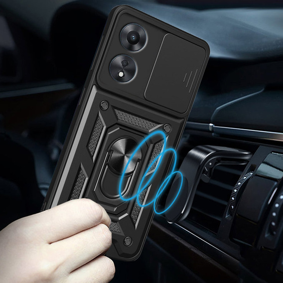 Чохол NOX Camera Slide Oppo A98 5G, CamShield Slide, чорний