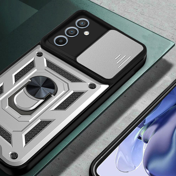 Чохол NOX Camera Slide Samsung Galaxy A54 5G, CamShield Slide, срібло