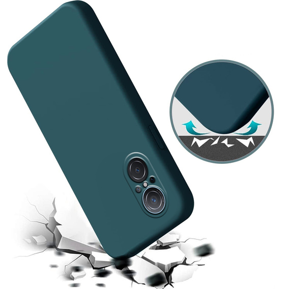 Чехол до Huawei Nova 9 SE, Silicone Lite, тёмно-зелёный