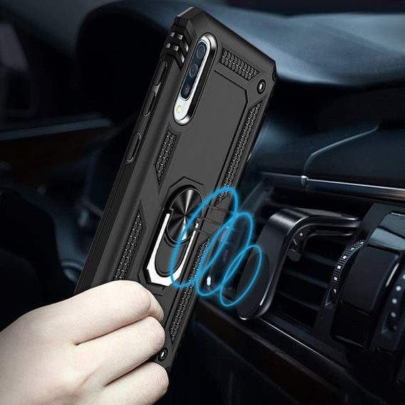 Броньований Чoхол до Samsung Galaxy A50 / A30s, Nox Case Ring, чорний