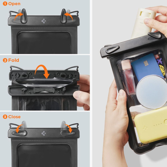 SPIGEN A601 Универсальный водонепроницаемый корпус - Black