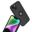 Чохол ERBORD MagSafe Cam Slider, чорний + скло для екрану для iPhone 13 / iPhone 14