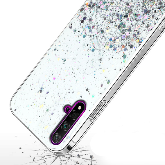 Чoхол до Huawei Nova 5T/Honor 20, Glittery, прозорий