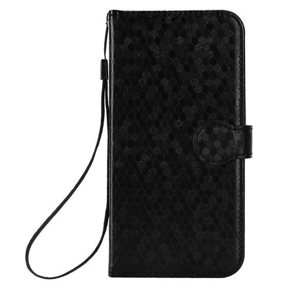 Флип-кейс для Xiaomi Redmi Note 14 4G, Wallet Rhombus, чёрный