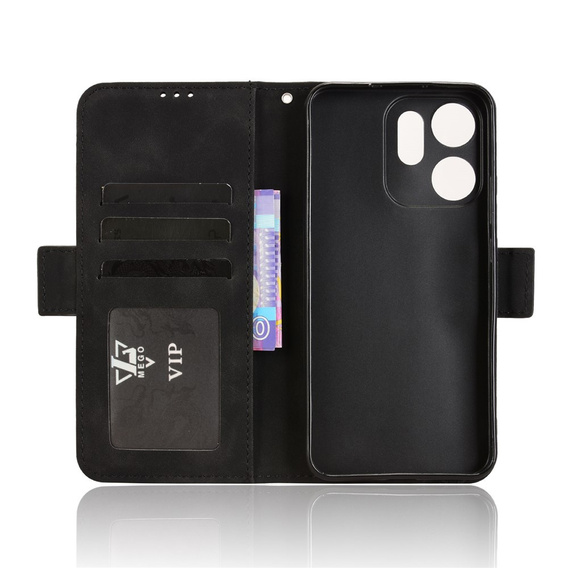 Откидной чехол для Oppo Reno 13, Card Slot, чёрный
