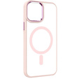 Магнитный чехол Magsafe для iPhone 15 Pro, розовый