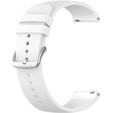 Силиконовый ремешок 20mm, White/Silver Buckle