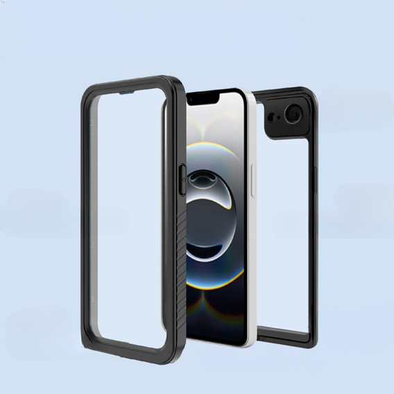IP68 водонепроникний чохол для iPhone 16E, Redpepper, чорний