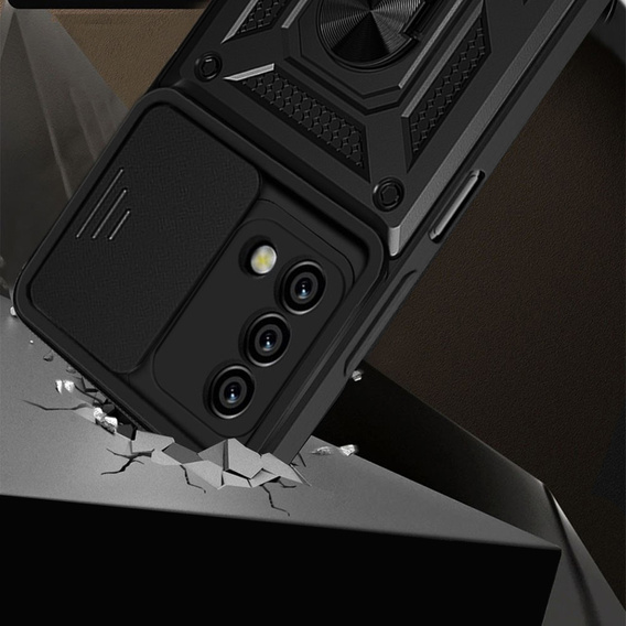 Чехол NOX Camera Slide Oppo A74 4G, CamShield Slide, чёрный