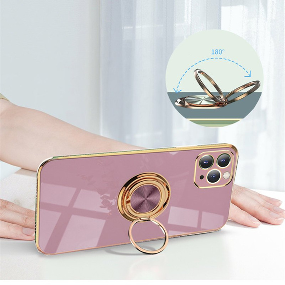 Чехол до iPhone 12 Pro Max, Electro Ring, фиолетовый