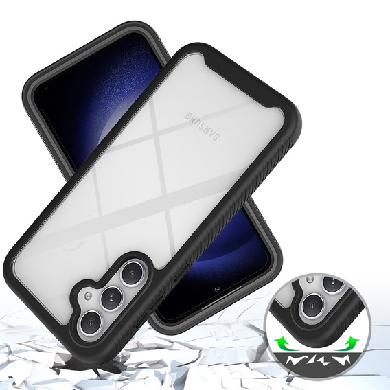 Чoхол Shockproof до Samsung Galaxy A35 5G, із захисним екраном, чорний