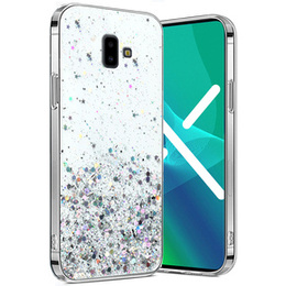 Чoхол до Samsung Galaxy J6 Plus, Glittery, прозорий