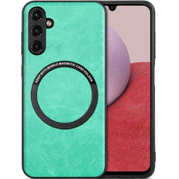 Чoхол до Samsung Galaxy A14 5G, Leather Hybrid MagSafe, зелений