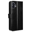 Откидной чехол для Nothing Phone 2, Crazy Horse Wallet, чёрный