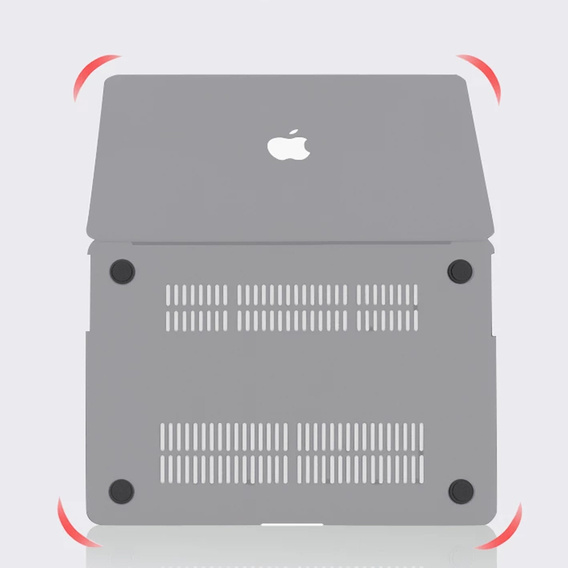 Чехол для MacBook Air 13 A2337 M1 A2179 A1932, HardShell, серый