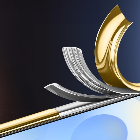 Чохол для Samsung Galaxy S25 Edge, Electro MagSafe, золотий + Скло на екран
