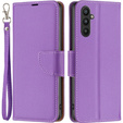 Чохол-книжка для Samsung Galaxy A34 5G, Wallet Litchi Magnet, фіолетовий