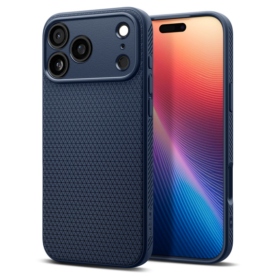 Чехол Spigen Liquid Air для iPhone 17 Pro Max, темно-синий