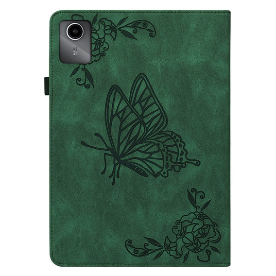Чехол для Lenovo Tab M11, Butterfly, зелёный