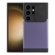 Чехол до Samsung Galaxy S24 Ultra, ERBORD MagProtect Slide Camera, фиолетовый