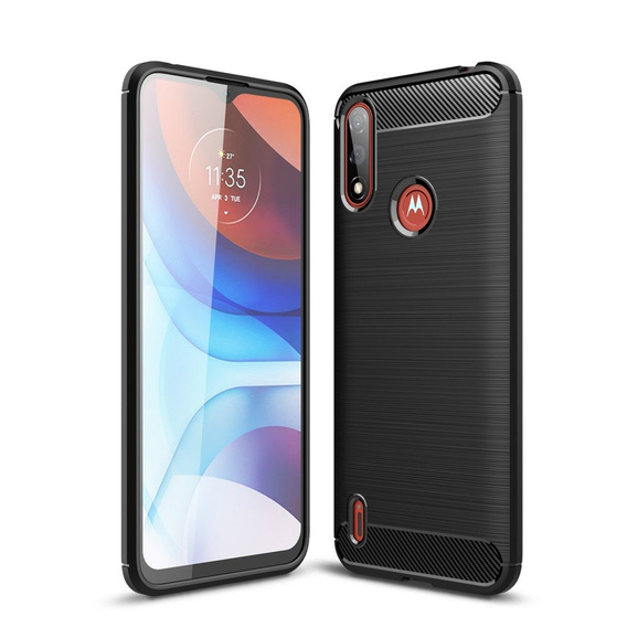Чехол до Motorola Moto E7 Power / E7i Power, Carbon, чёрный