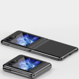 Чехол для Samsung Galaxy Z Flip7 FE / Z Flip6, PC Case, прозрачный / черный