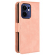 Футляр з клапаном для Oppo Reno 13F / Oppo Reno 13FS, Card Slot, рожевий