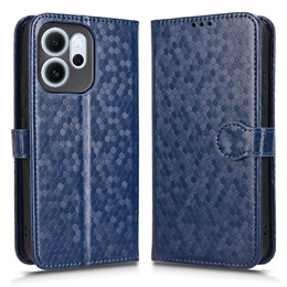 Чохол-накладка для Oppo Reno 14F, Wallet Rhombus, синій