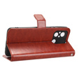 Откидной чехол для Xiaomi Redmi 12C, Crazy Horse Wallet, коричневый